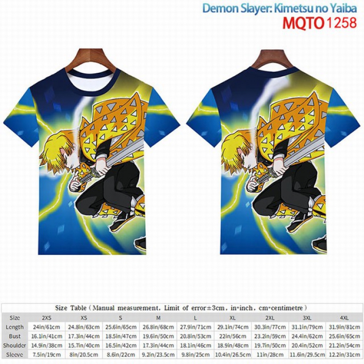 Demon Slayer Kimets Full color short sleeve t-shirt 9 sizes from 2XS to 4XL MQTO-1258