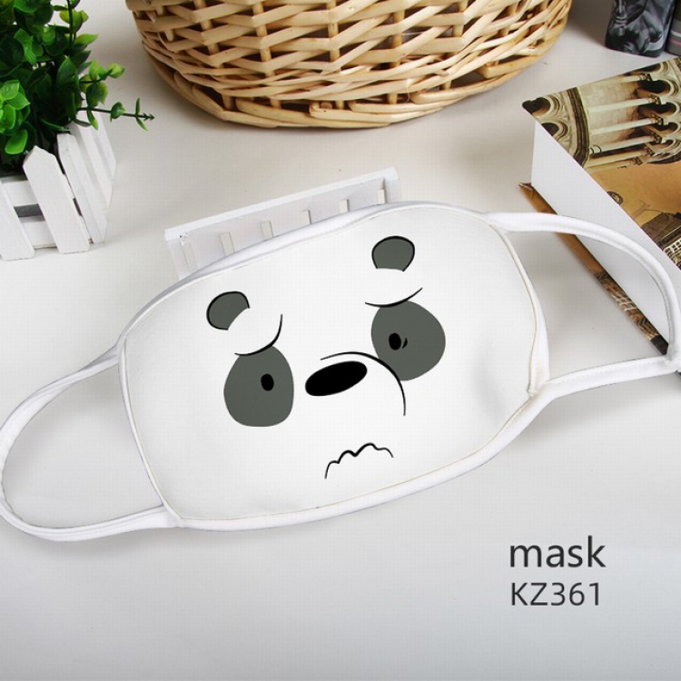 We Bare Bears Color printing Space cotton Mask price for 5 pcs KZ361