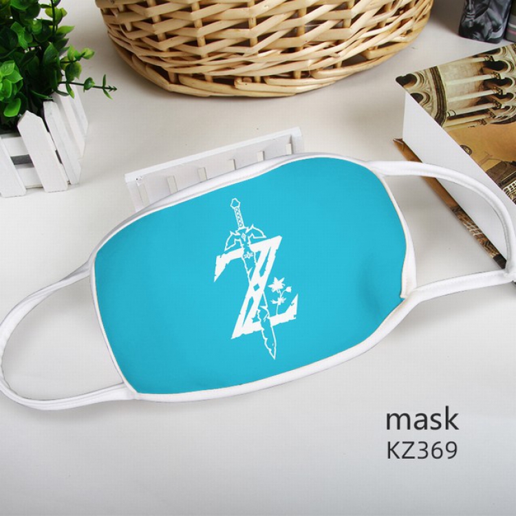 The Legend of Zelda Color printing Space cotton Mask price for 5 pcs KZ369