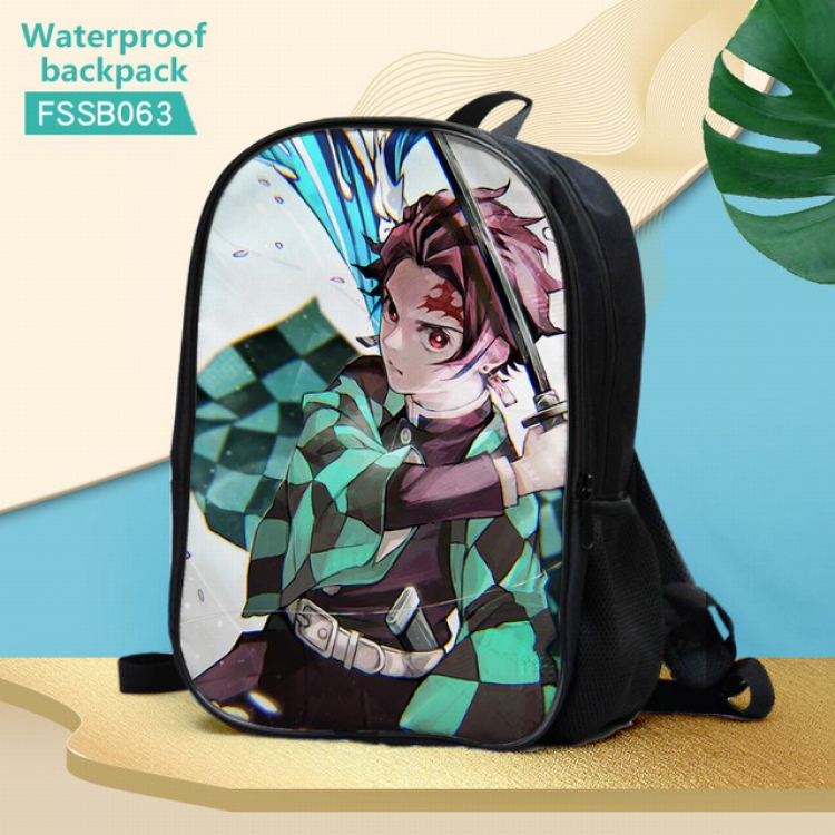 Demon Slayer Kimets Waterproof Backpack 30X17X40CM 0.5KG-FSSB063