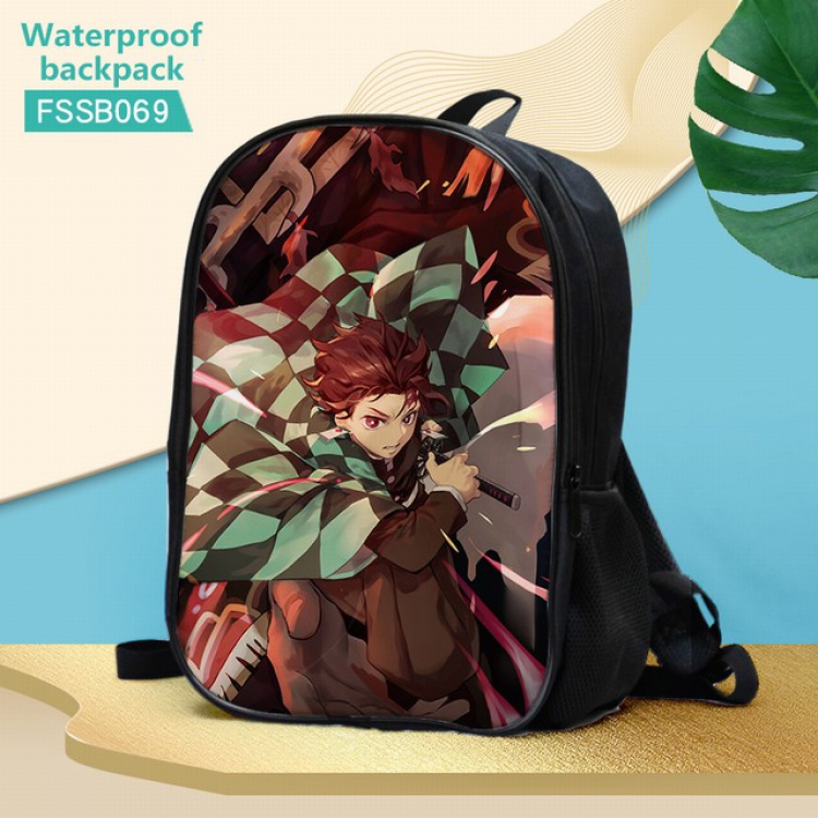 Demon Slayer Kimets Waterproof Backpack 30X17X40CM 0.5KG-FSSB069