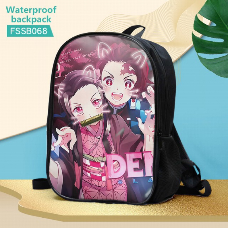 Demon Slayer Kimets Waterproof Backpack 30X17X40CM 0.5KG-FSSB068