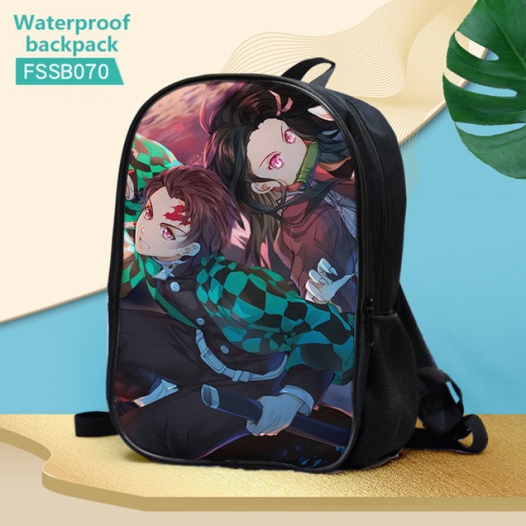 Demon Slayer Kimets Waterproof Backpack 30X17X40CM 0.5KG-FSSB070