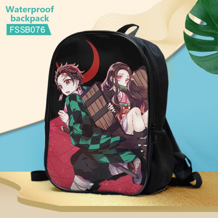 Demon Slayer Kimets Waterproof Backpack 30X17X40CM 0.5KG-FSSB076