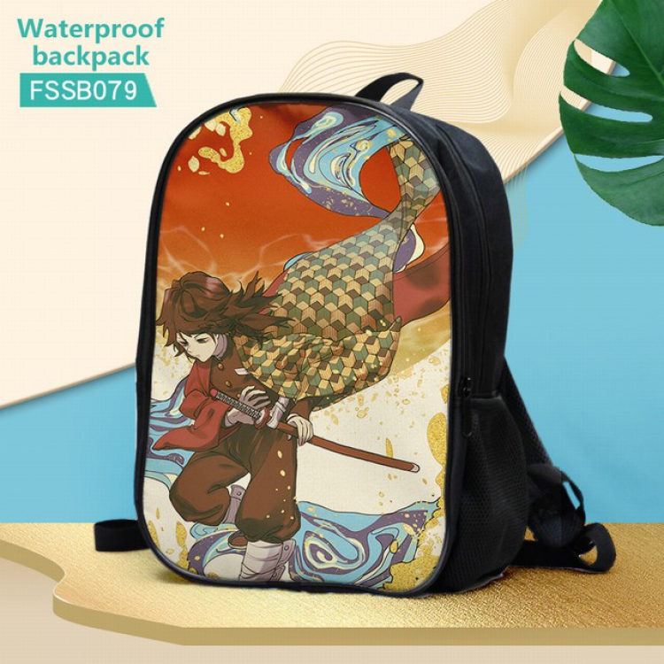 Demon Slayer Kimets Waterproof Backpack 30X17X40CM 0.5KG-FSSB079