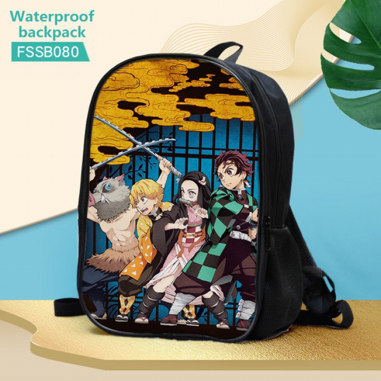 Demon Slayer Kimets Waterproof Backpack 30X17X40CM 0.5KG-FSSB080