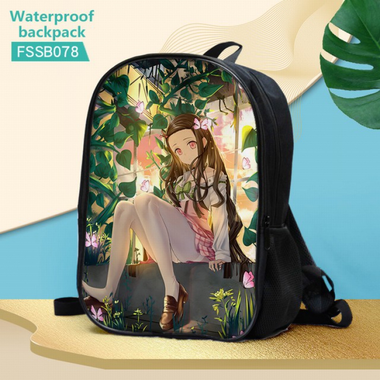 Demon Slayer Kimets Waterproof Backpack 30X17X40CM 0.5KG-FSSB078