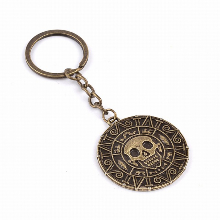 Pirates of the Caribbean Keychain pendant 3.9X3.9CM 15.6G a set price for 12 pcs