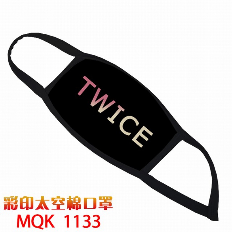 Masks TWICE Color printing Space cotton Masks price for 5 pcs MQK1133