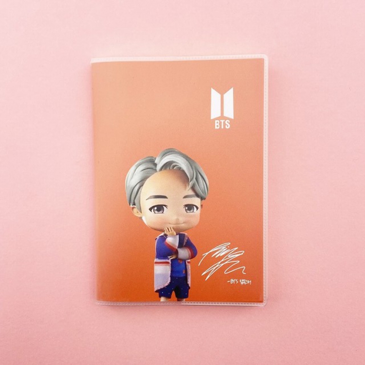 BTS Korean celebrity Suga Cartoon notebook diary 9.5X13CM75G a set price for 5 pcs