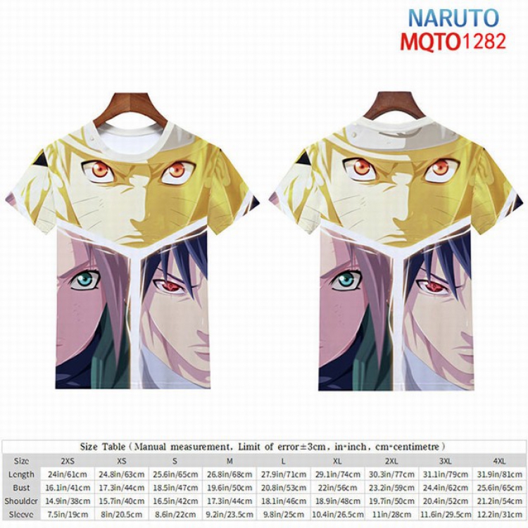 Naruto Full color short sleeve t-shirt 9 sizes from 2XS to 4XL MQTO-1282