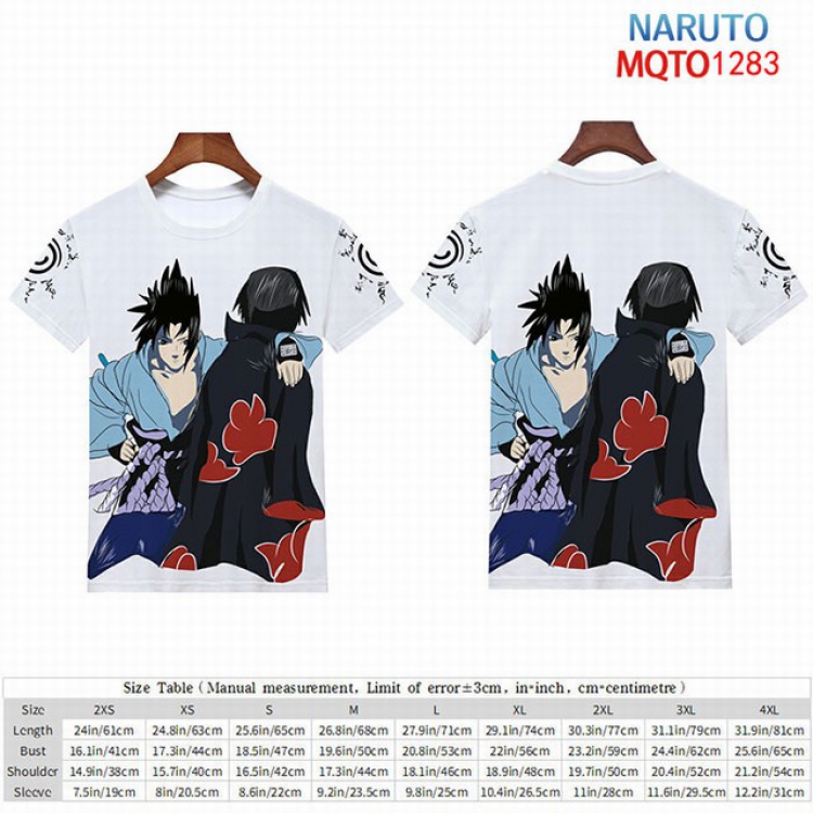 Naruto Full color short sleeve t-shirt 9 sizes from 2XS to 4XL MQTO-1283