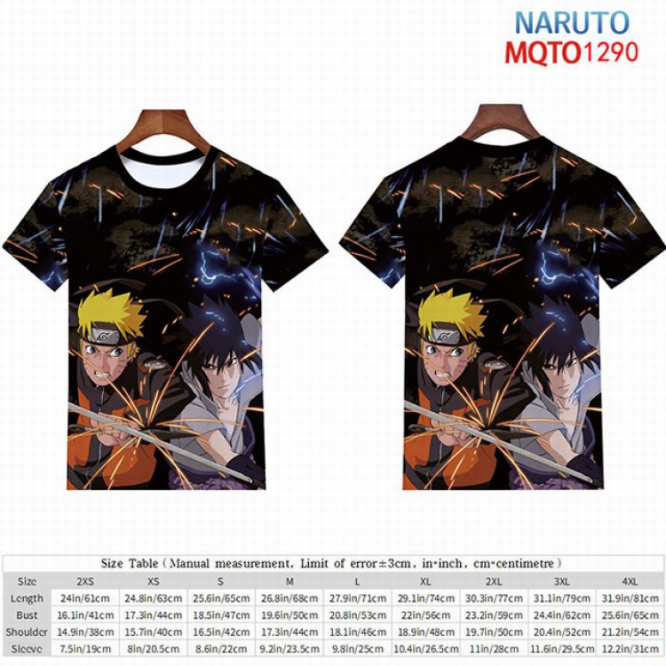 Naruto Full color short sleeve t-shirt 9 sizes from 2XS to 4XL MQTO-1290