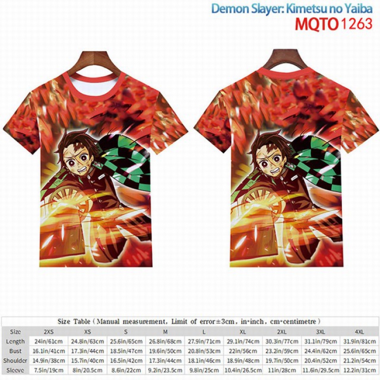 Demon Slayer Kimets Full color short sleeve t-shirt 9 sizes from 2XS to 4XL MQTO-1263