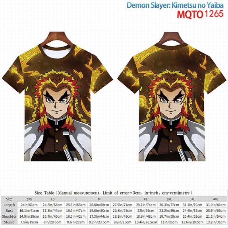 Demon Slayer Kimets Full color short sleeve t-shirt 9 sizes from 2XS to 4XL MQTO-1265