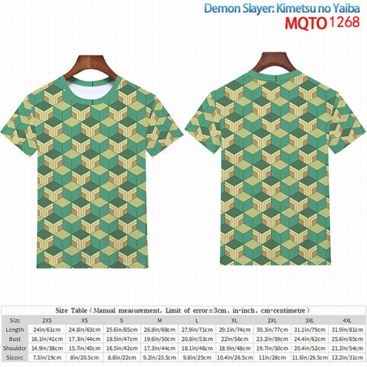 Demon Slayer Kimets Full color short sleeve t-shirt 9 sizes from 2XS to 4XL MQTO-1268