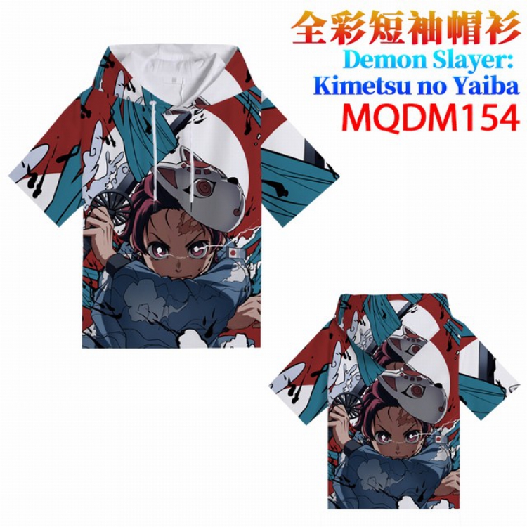 Demon Slayer Kimets Full Color Printing Short sleeve T-shirt M L XL XXL XXXL MQDM154