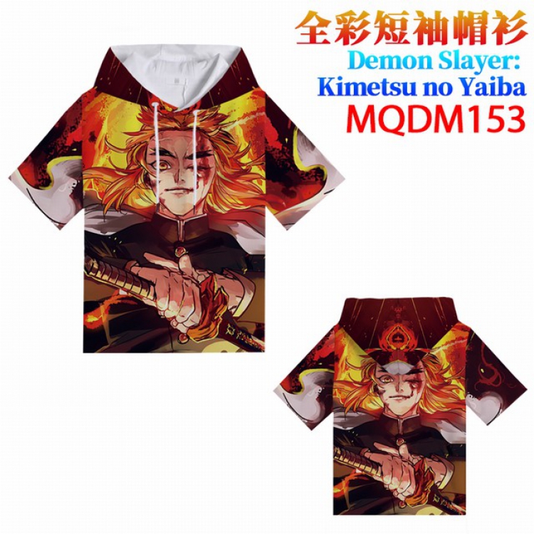 Demon Slayer Kimets Full Color Printing Short sleeve T-shirt M L XL XXL XXXL MQDM153