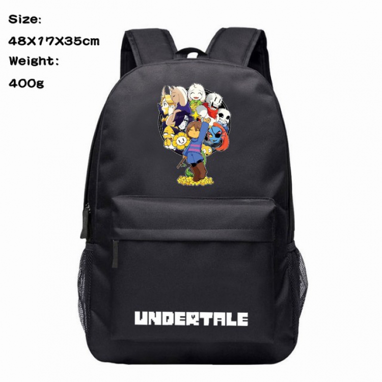 Undertale Frisk Anime 600D Canvas Backpack 48X17X35CM 400G
