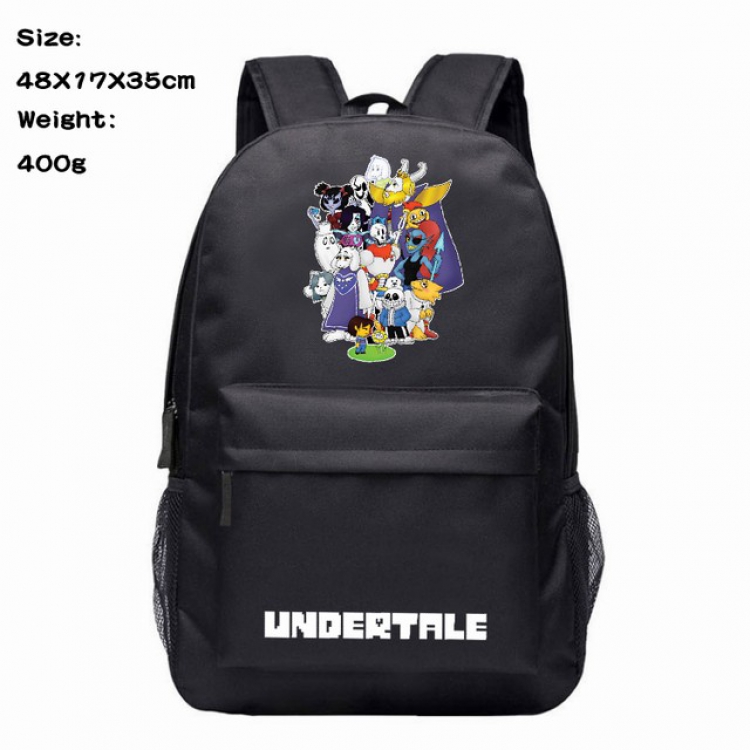 Undertale Anime 600D Canvas Backpack 48X17X35CM 400G