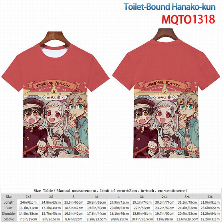 Toilet-Bound Hanako-kun Full color short sleeve t-shirt 9 sizes from 2XS to 4XL MQTO-1318