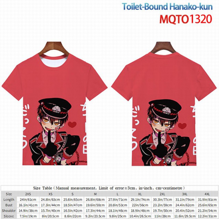 Toilet-Bound Hanako-kun Full color short sleeve t-shirt 9 sizes from 2XS to 4XL MQTO-1320
