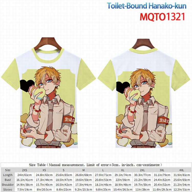 Toilet-Bound Hanako-kun Full color short sleeve t-shirt 9 sizes from 2XS to 4XL MQTO-1321