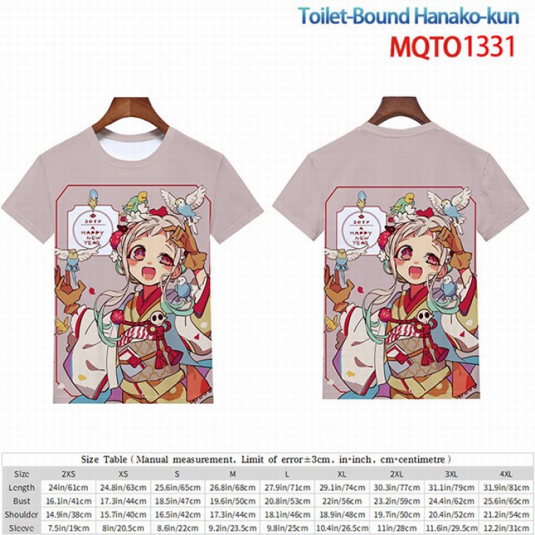 Toilet-Bound Hanako-kun Full color short sleeve t-shirt 9 sizes from 2XS to 4XL MQTO-1331