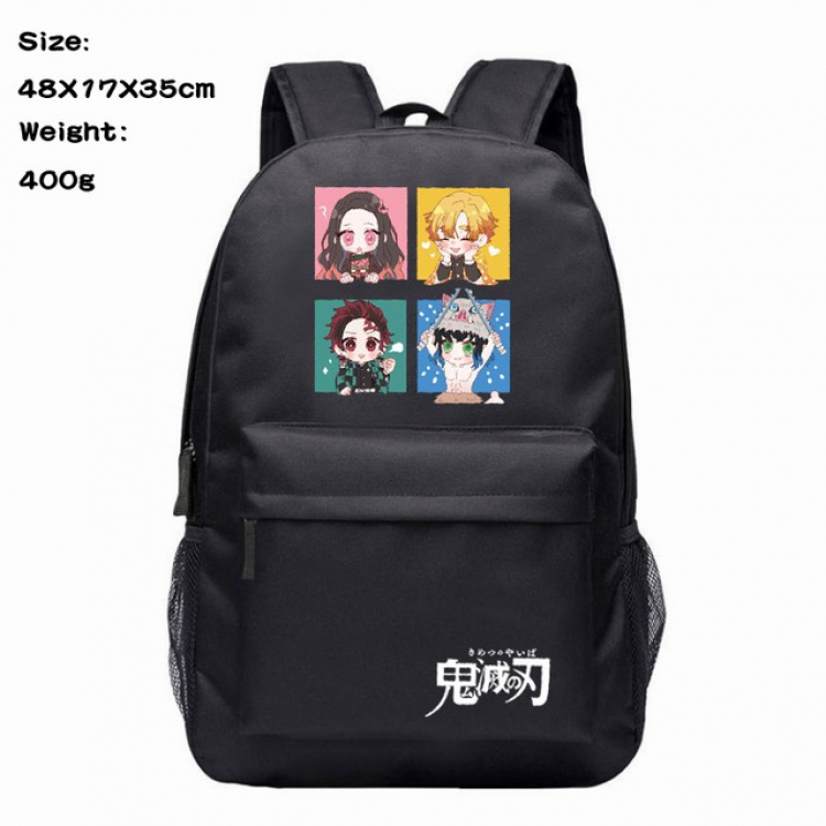 Demon Slayer Kimets Anime 600D Canvas Backpack 48X17X35CM 400G