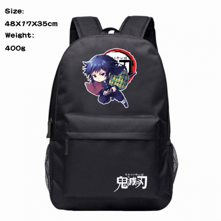 Demon Slayer Kimets Tomioka Giyuu Anime 600D Canvas Backpack 48X17X35CM 400G