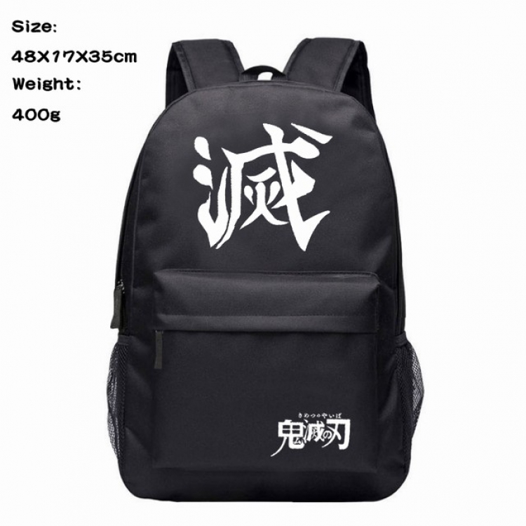 Demon Slayer Kimets Anime 600D Canvas Backpack 48X17X35CM 400G