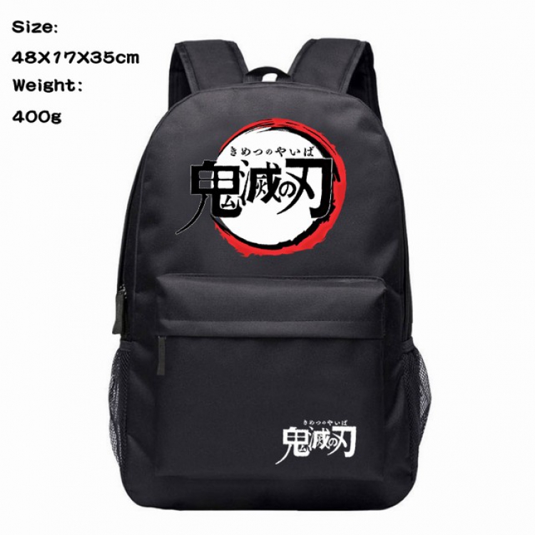 Demon Slayer Kimets Anime 600D Canvas Backpack 48X17X35CM 400G