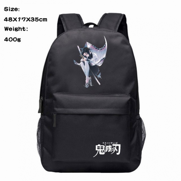 Demon Slayer Kimets Kochou Shinobu Anime 600D Canvas Backpack 48X17X35CM 400G