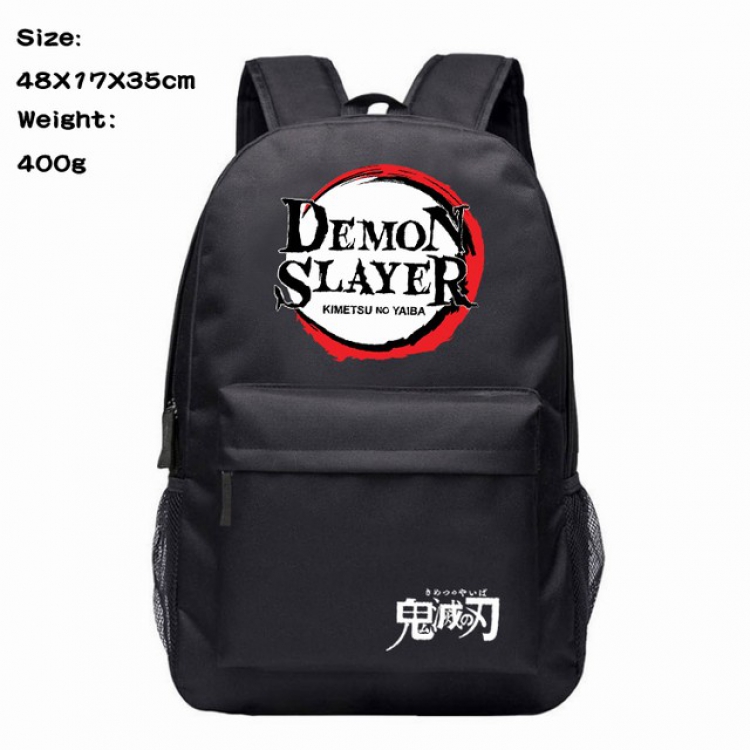 Demon Slayer Kimets Anime 600D Canvas Backpack 48X17X35CM 400G