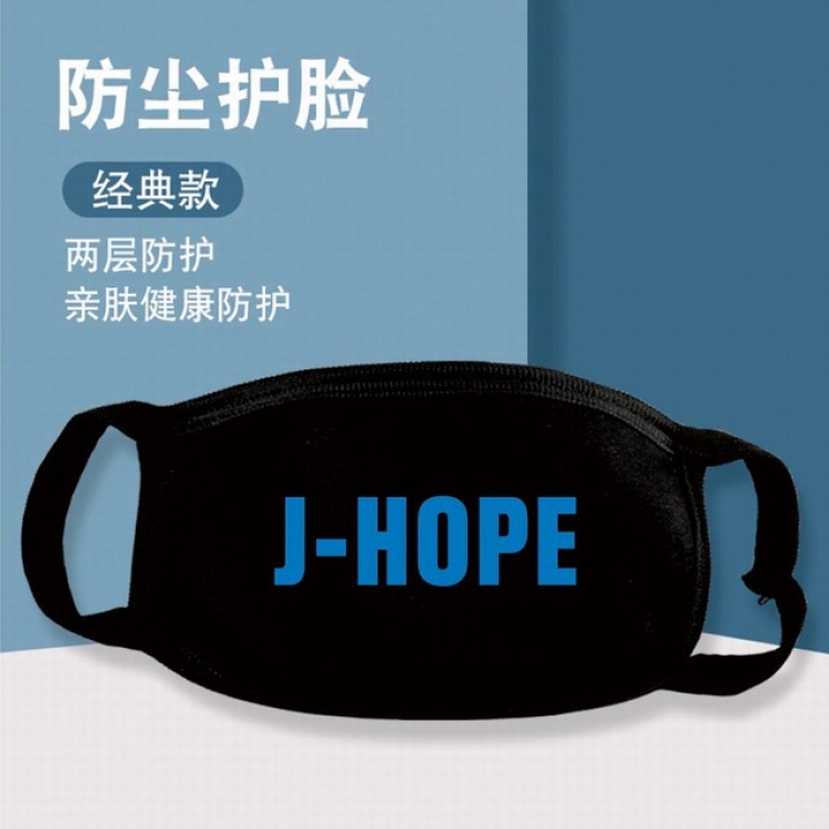 XKZ377-BTS J-HOPE Two-layer protective dust masks a set price for 10 pcs