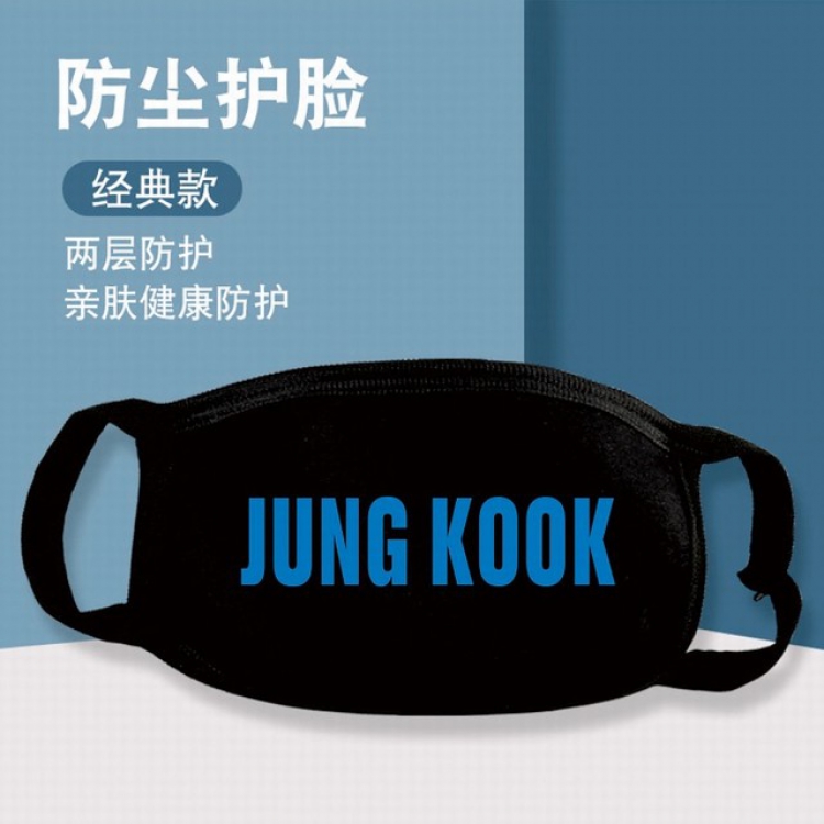 XKZ380-BTS JUNG KOOK Two-layer protective dust masks a set price for 10 pcs
