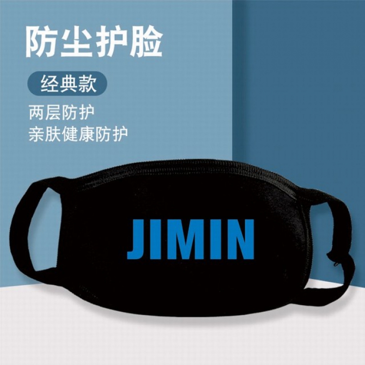 XKZ378-BTS JIMIN Two-layer protective dust masks a set price for 10 pcs