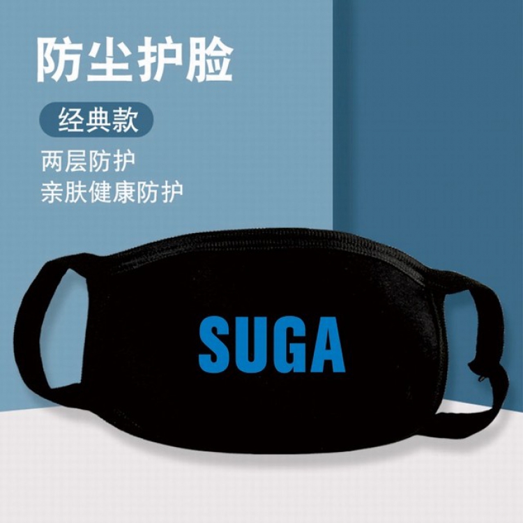 XKZ379-BTS SUGA Two-layer protective dust masks a set price for 10 pcs