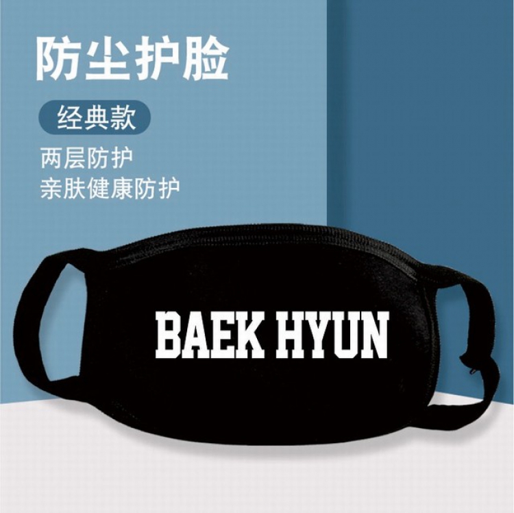 XKZ061-EXO BAEK HYUN Two-layer protective dust masks a set price for 10 pcs