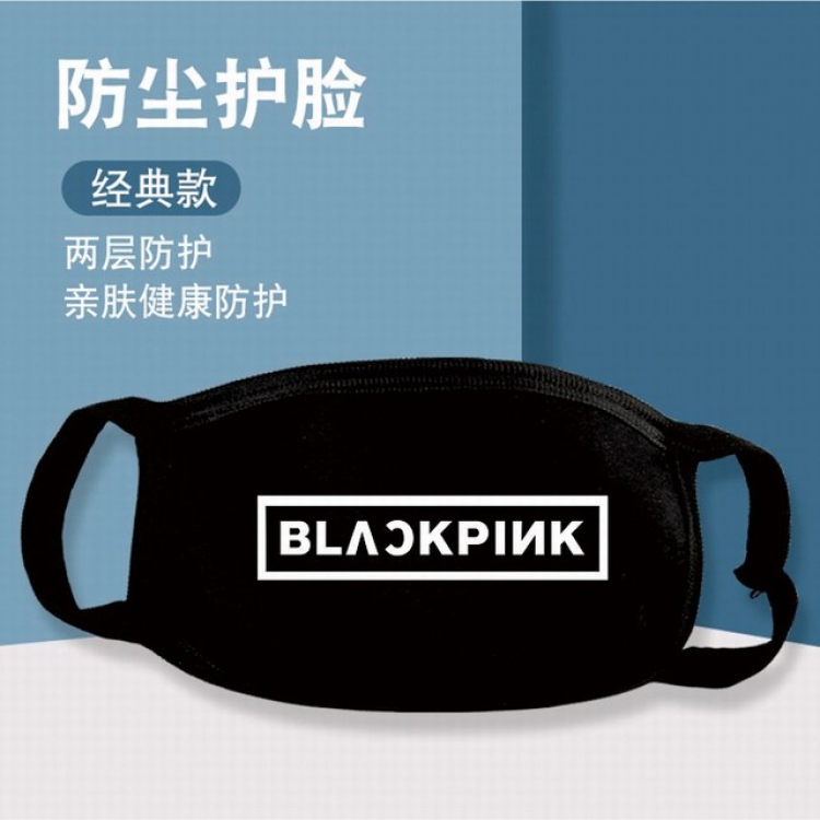 XKZ247-BLACKPINK Two-layer protective dust masks a set price for 10 pcs