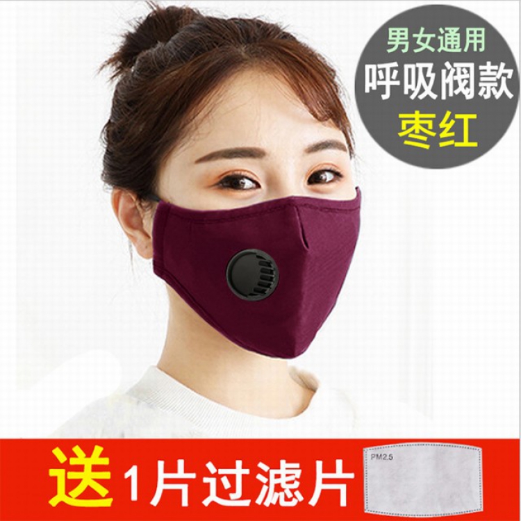 Dust-proof and fog-proof cotton masks with PM2.5 filter a set price for 2 pcs