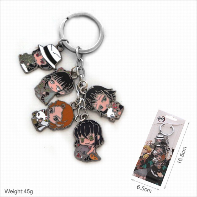 Demon Slayer Kimets  Keychain Pendant Charm 16.5X6.5CM 45G