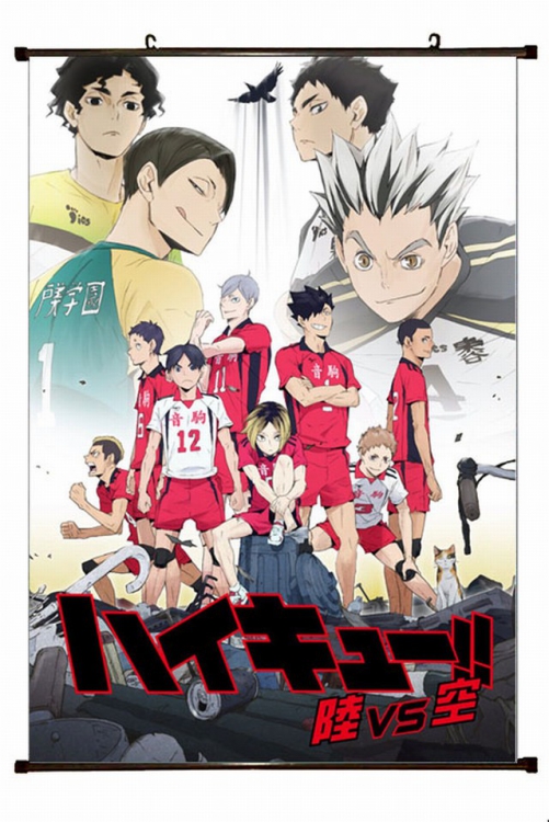 Haikyuu!! Plastic pole cloth painting Wall Scroll 60X90CM  p1-185