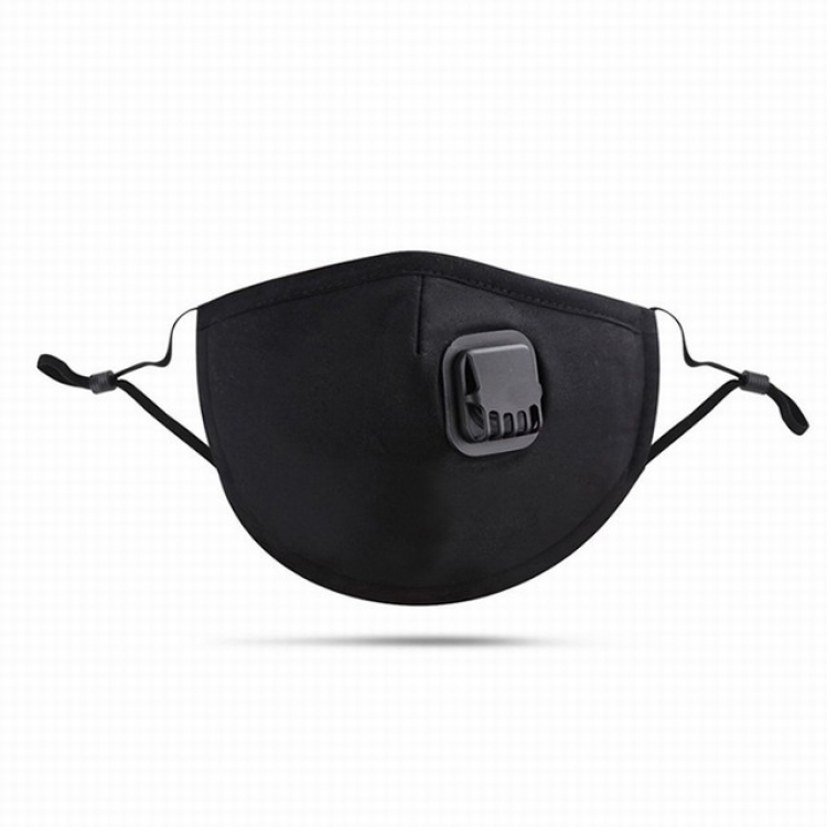 Black cotton Dust and anti-smog masks with PM2.5 filter a set price for 5 pcs