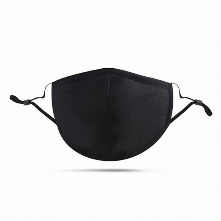 Black cotton Dust and anti-smog masks with PM2.5 filter a set price for 5 pcs