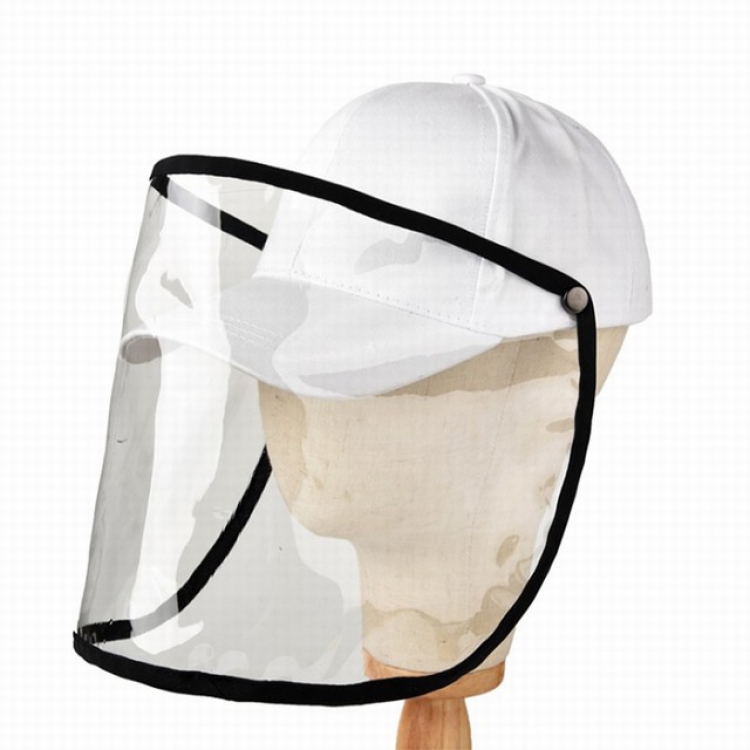 White Black anti-fog anti-saliva baseball cap a set price for 2 pcs