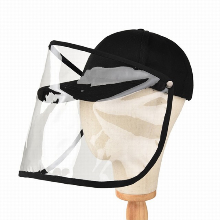 Black anti-fog anti-saliva baseball cap a set price for 2 pcs