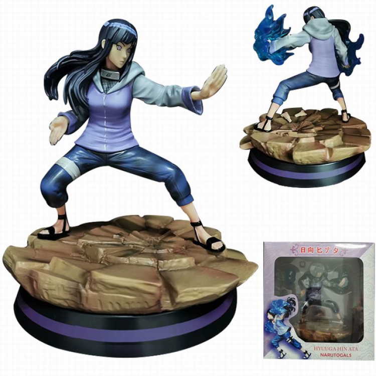 Naruto GK Hyūga Hinata Boxed Figure Decoration Model 23CM 1005G Color box size:26X20X26CM