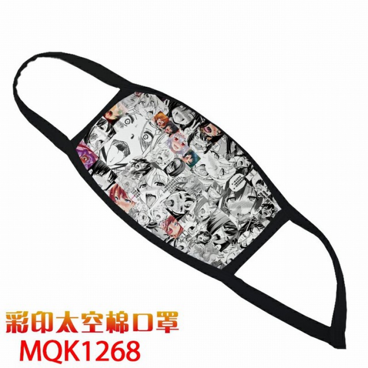 Ahegao Color printing Space cotton Masks price for 5 pcs MQK1268