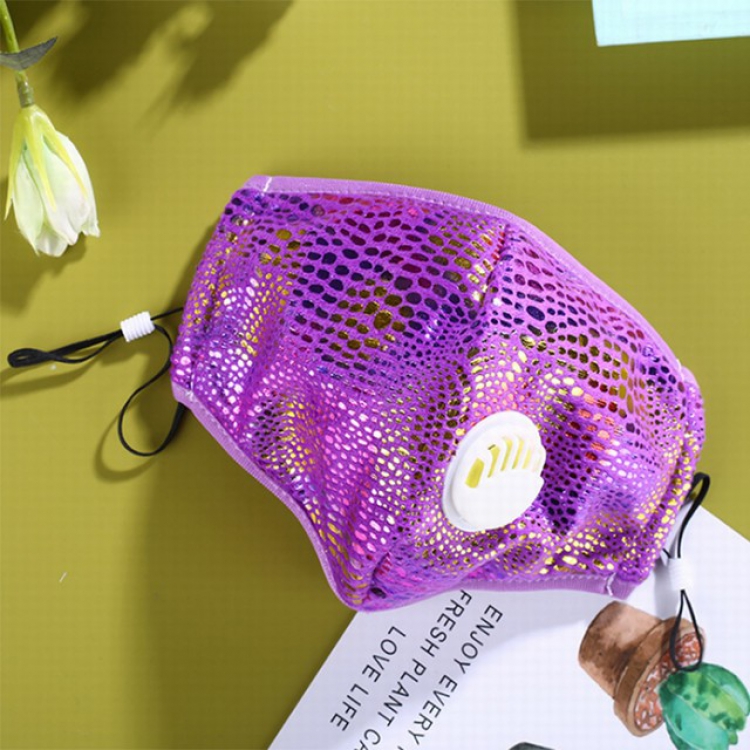 Purple valve with 5 layers of protection dust-proof masks, 1 PM2.5 filter a set price for 3 pcs